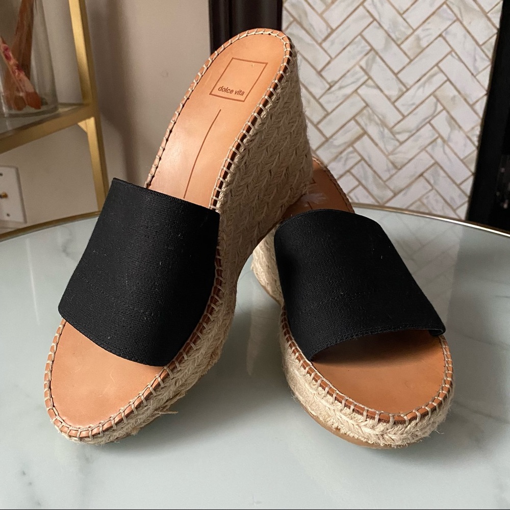 DOLCE VITA Beale Espadrille Wedge Slides